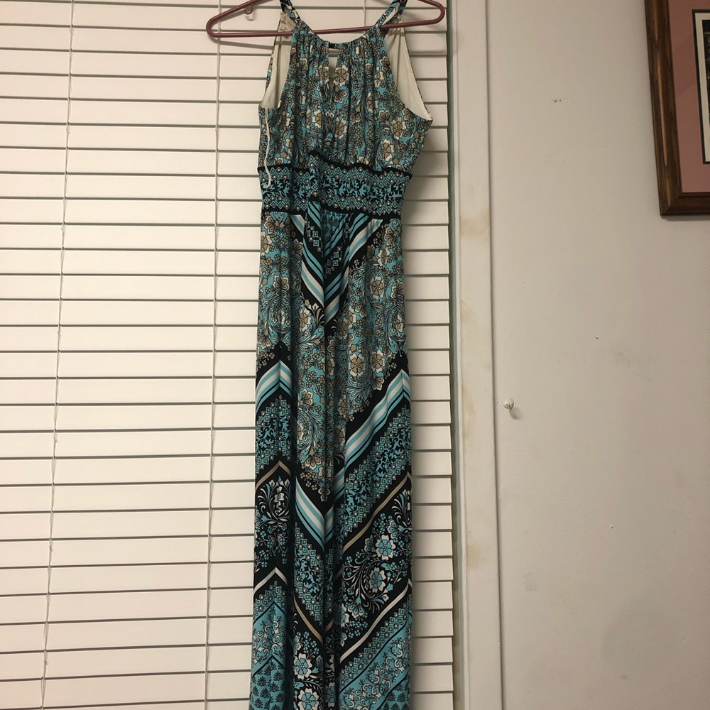 Blue and black dress size 8